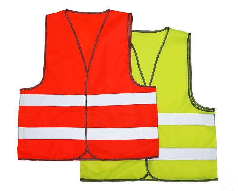 Жилет сигнальный из х/б ткани с элементами из светоотражающего материала м. 140-16