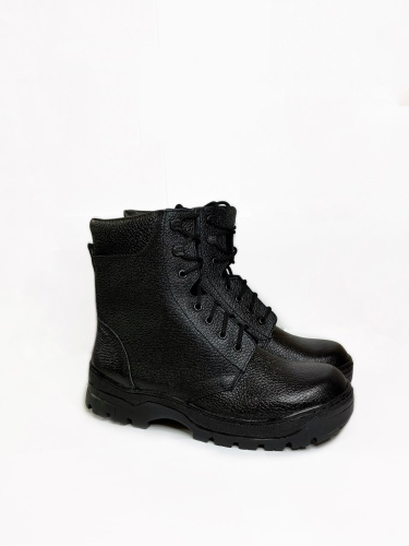 Ботинки кожаные на искусственном меху  318 КИ